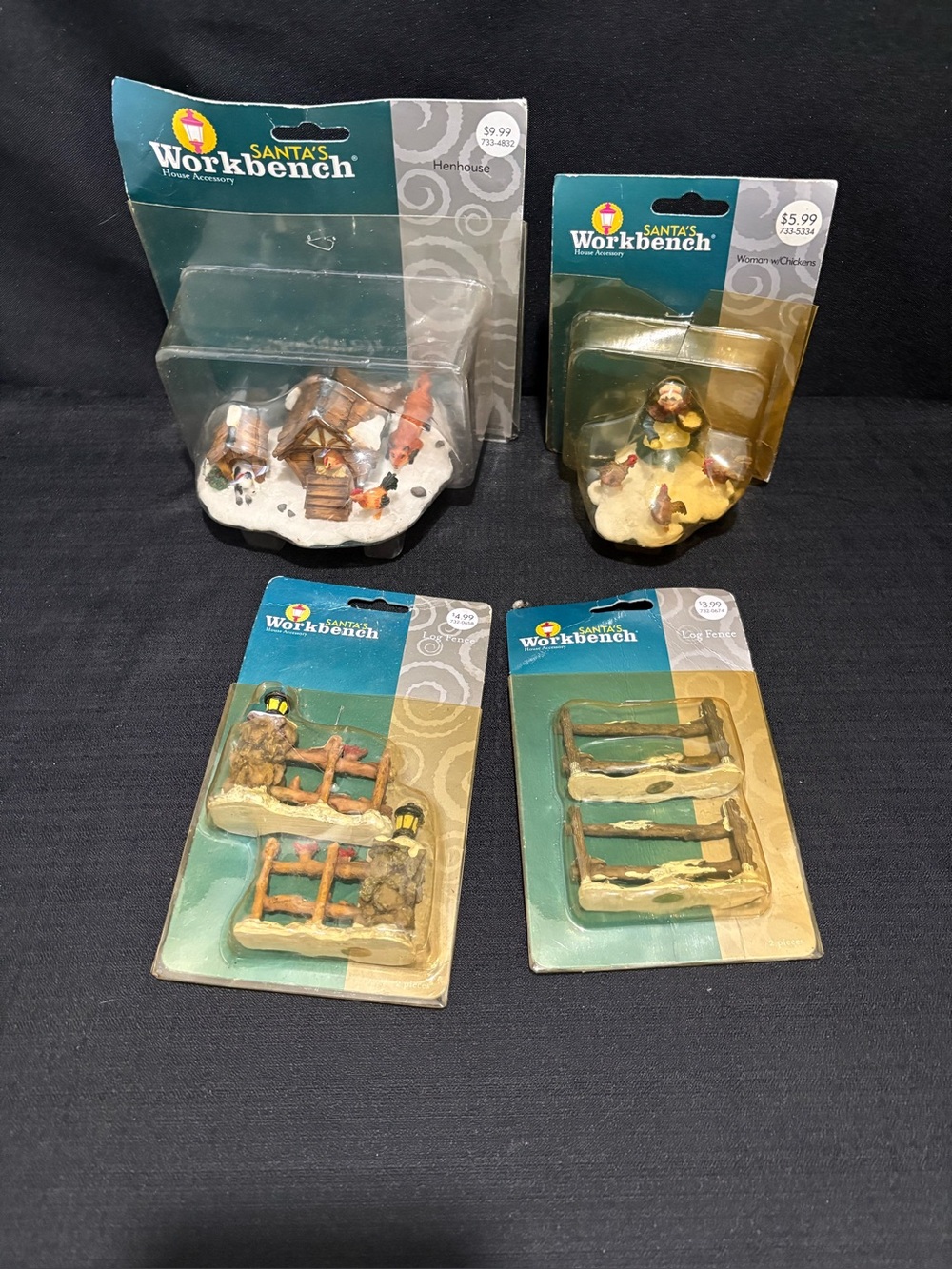 Vintage Santa's Workbench Village Accessories & Figurines Lot NWT